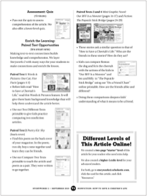 Third page of a Storyworks 2 teaching guide